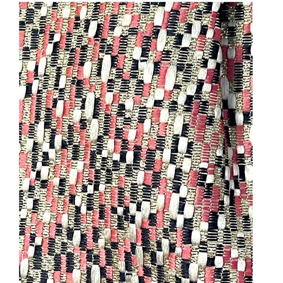 J.Crew Gold Sparkle Pink Tweed Mini Skirt size 6 - Picture 6 of 7